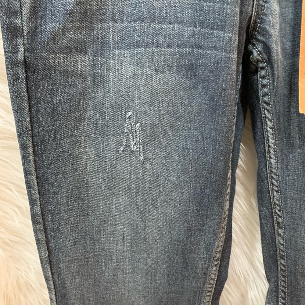 Urban Pipeline Relaxed Bootcut Dark Wash Distressed Denim Jeans Size 32/32 - Picture 2 of 12